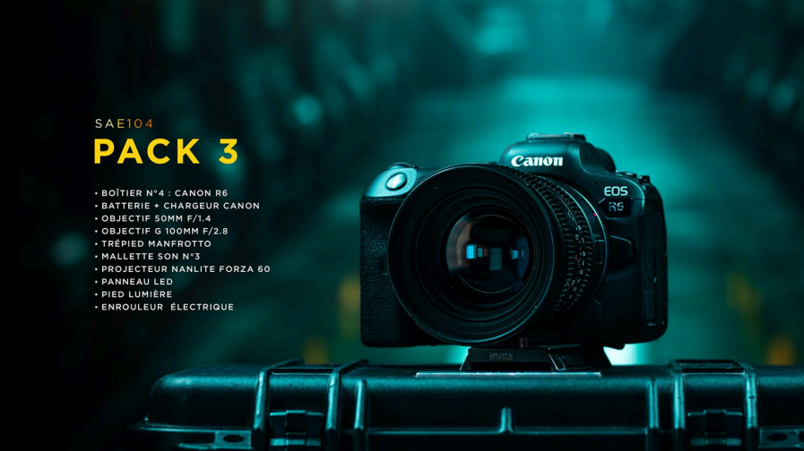 Configuration de tournage